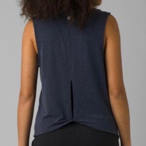PRANA Rogue Sleeveless Tank Nautical Blue Women’s Size Large